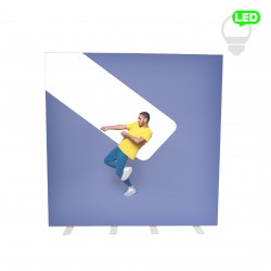 Šviečiantis LED stovas Lumi su individualia spauda