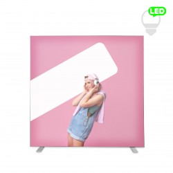 Šviečiantis LED stovas Lumi Plus su individualia spauda