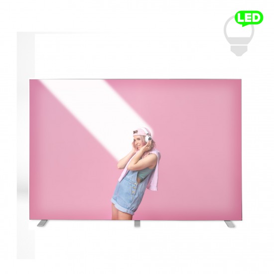 Šviečiantis LED stovas Lumi Plus su individualia spauda Šviečiantis LED stovas Lumi Plus su individualia spauda