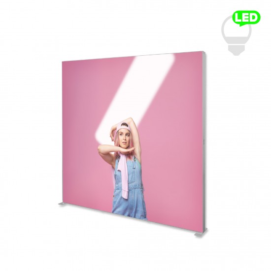 Šviečiantis LED stovas Lumi Premium su individualia spauda Šviečiantis LED stovas Lumi Premium su individualia spauda