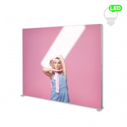 Šviečiantis LED stovas Lumi Premium su individualia spauda