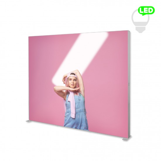 Šviečiantis LED stovas Lumi Premium su individualia spauda Šviečiantis LED stovas Lumi Premium su individualia spauda