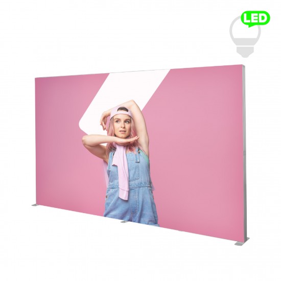 Šviečiantis LED stovas Lumi Premium su individualia spauda Šviečiantis LED stovas Lumi Premium su individualia spauda