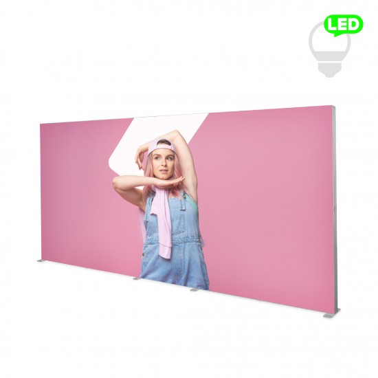 Šviečiantis LED stovas Lumi Premium su individualia spauda Šviečiantis LED stovas Lumi Premium su individualia spauda