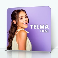 Tekstilinė sienelė Telma su individualia spauda, tiesi
